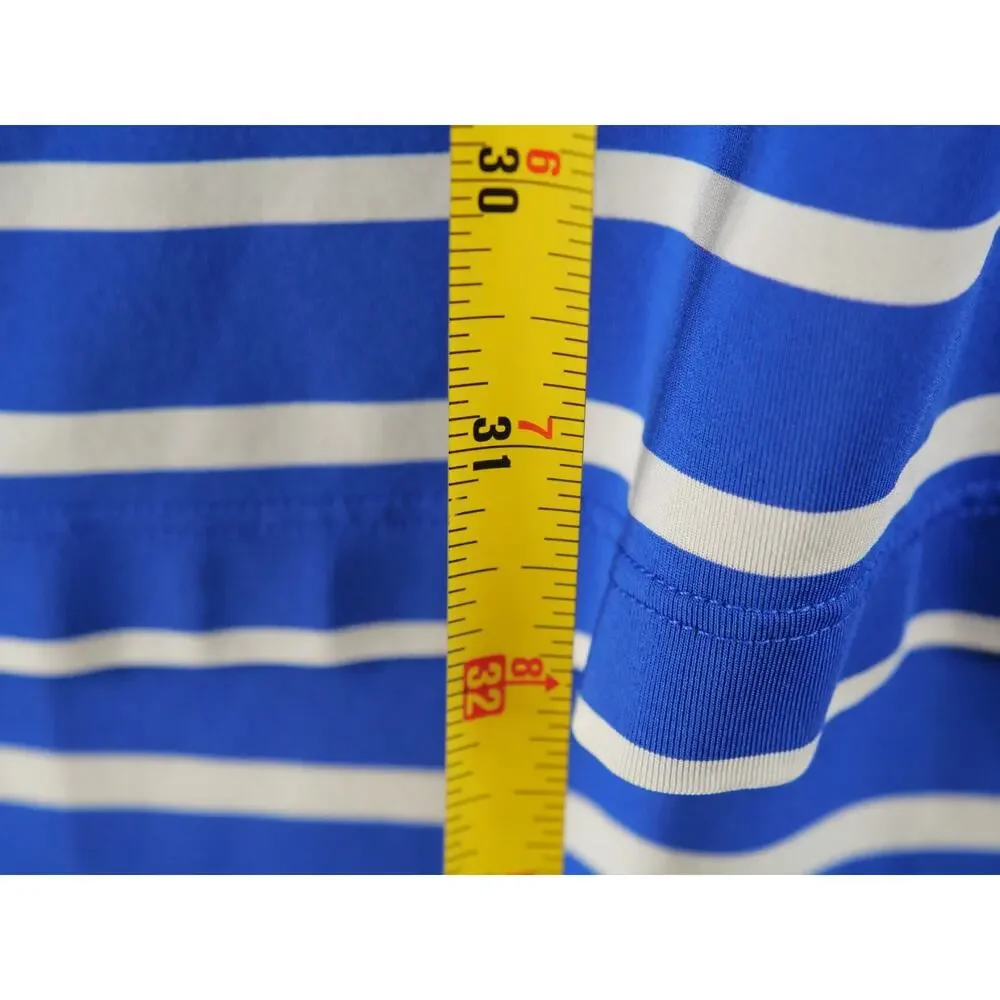 Ralph Lauren RLX Polo Shirt Mens L US Open Merion Golf Club Blue White Striped